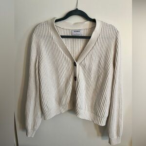 Old Navy 100% Cotton Shaker Stitch Cropped Cardigan